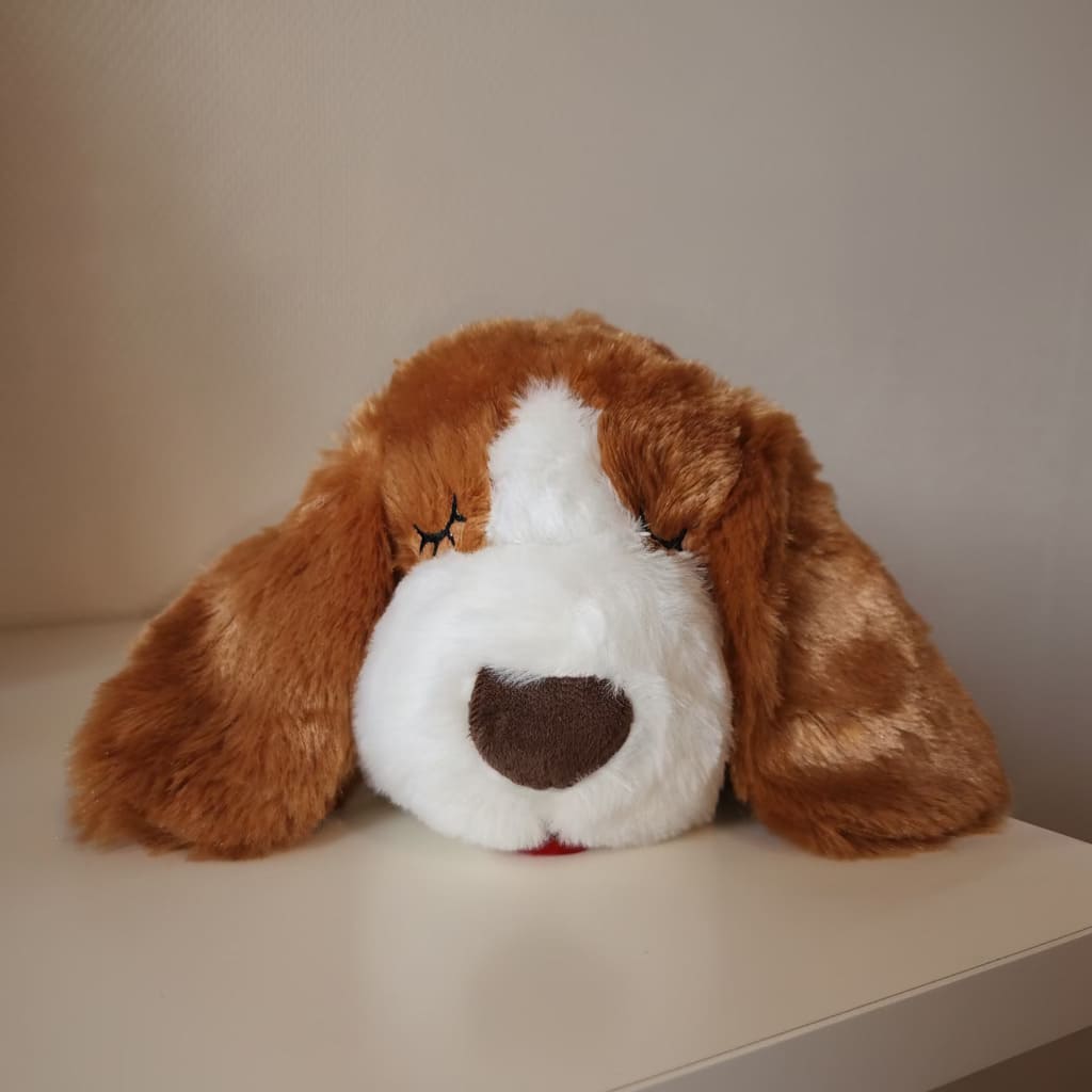 Peluche Réconfort pour teckel avec battement de cœur apaisant - vue de face